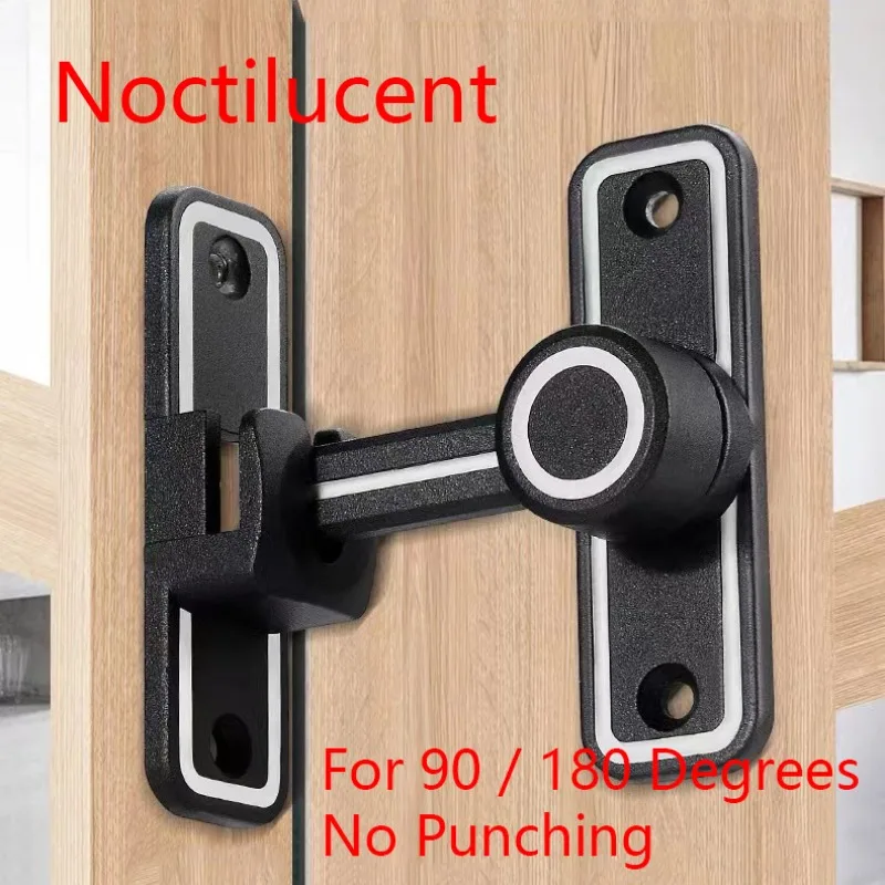 Furniture Hardware Fitting - Zwarte Lichtgevende Schuurvergrendeling Voor Vergrendeling Glijdende