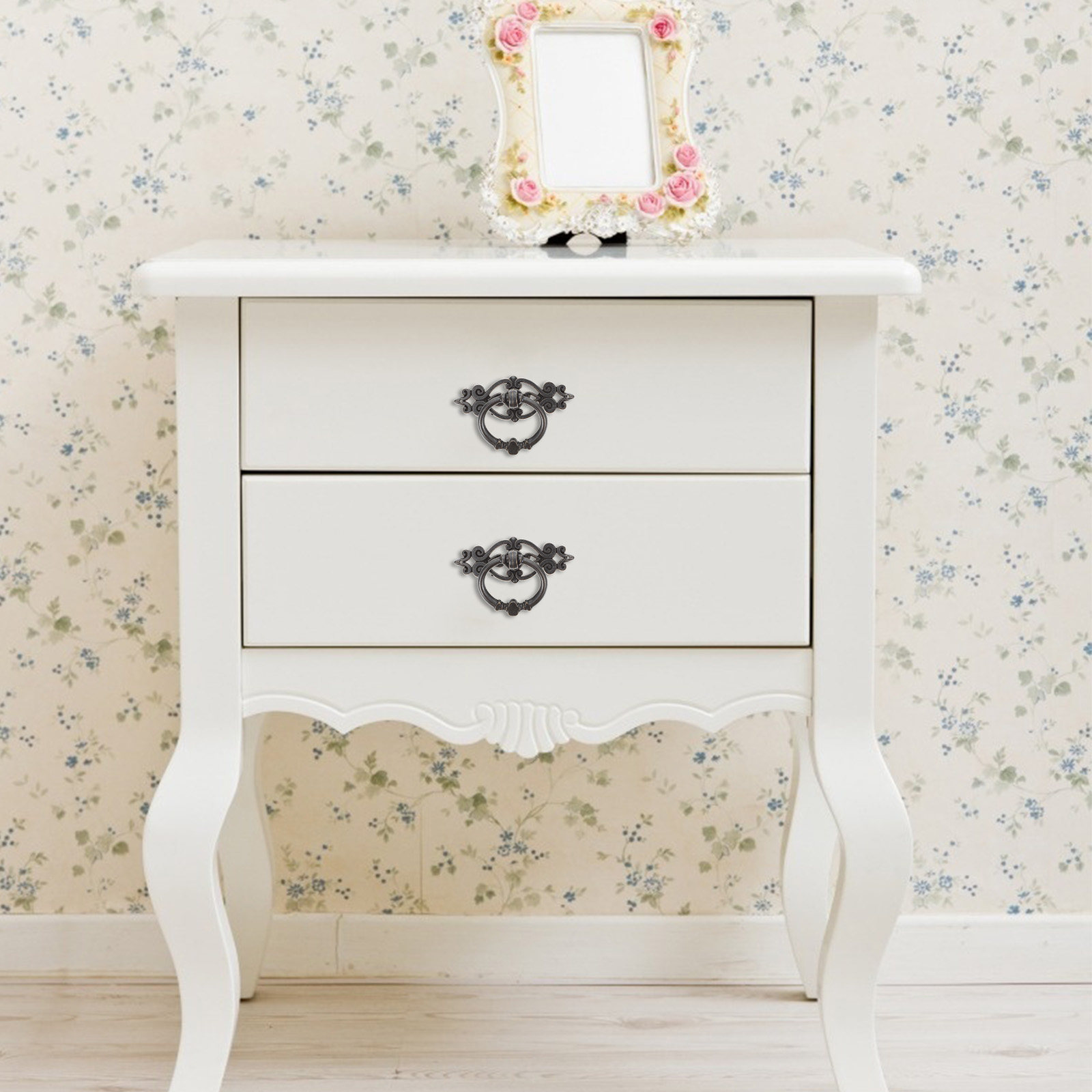 Furniture Hardware Drop Pulls - 6 stuks kastdeurknoppen, retro ladeknoppen, ringvormige