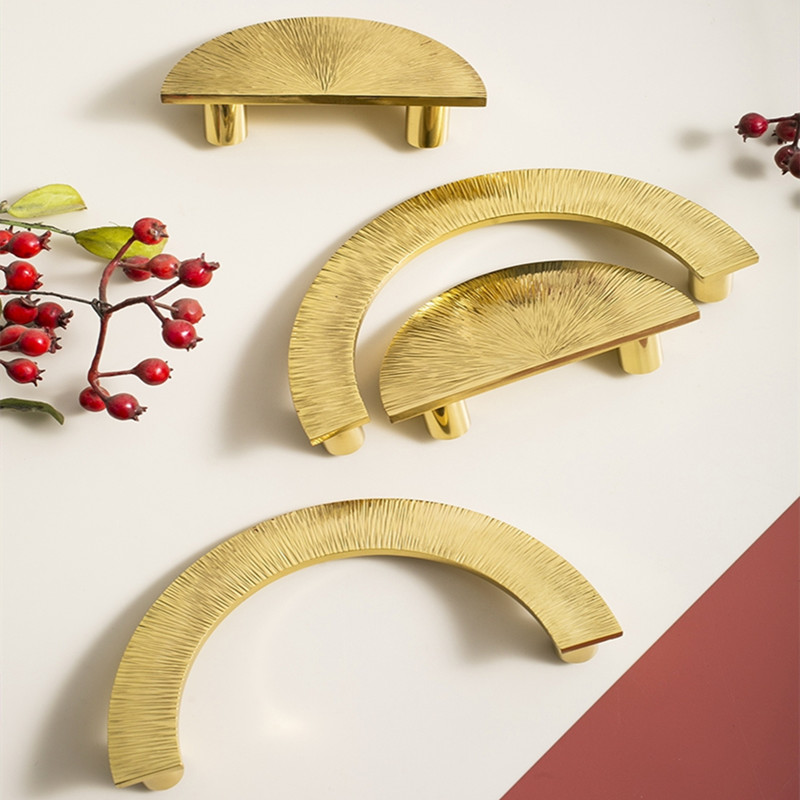 Furniture Hardware Fitting - Lichte luxe creatieve kasthandgreep handgemaakte hamerpatroon