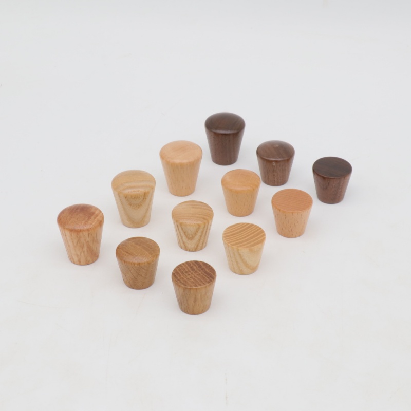 Furniture Hardware Jig - 6 stuks ronde houten kastknoppen kleine