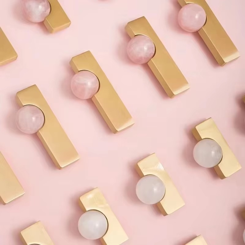 Witte kristallen bol + messing - Furniture Hardware Drop Pulls recensie en prijs