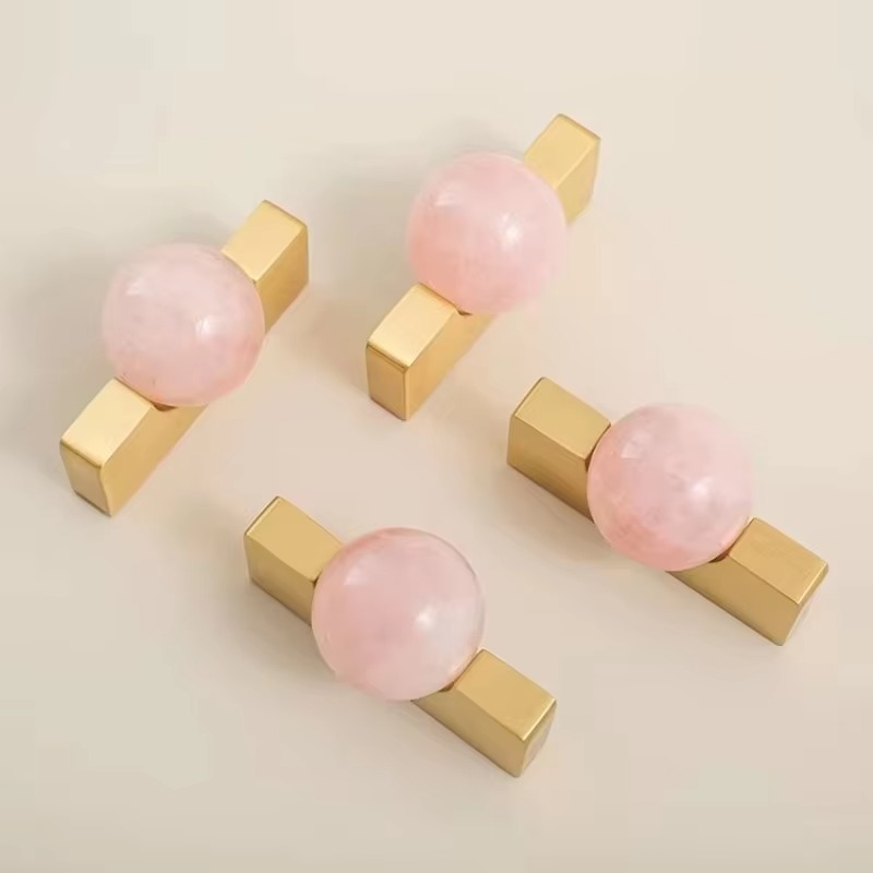 Witte kristallen bol + messing - Furniture Hardware Drop Pulls recensie en prijs