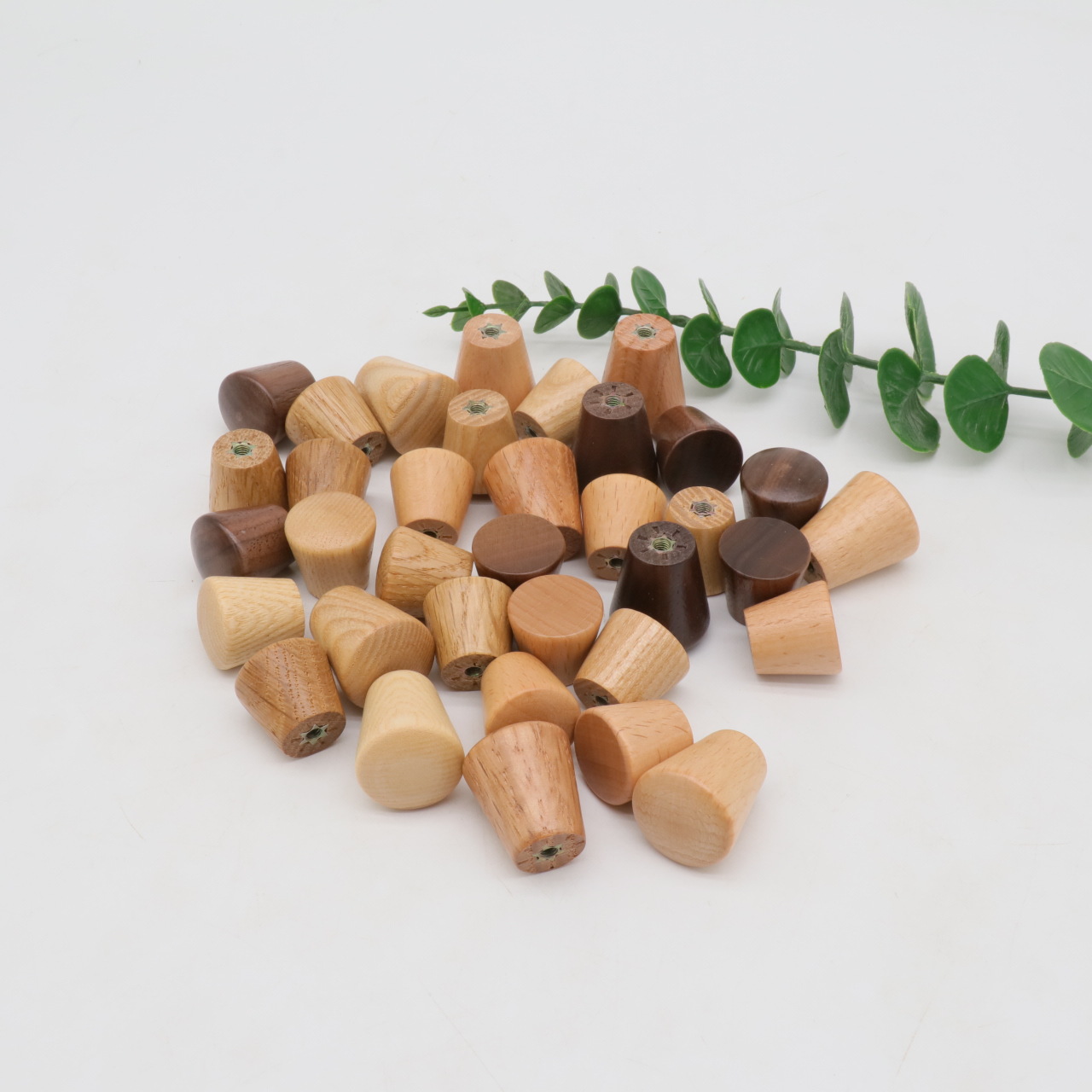 6 stuks ronde houten kastknopp - Furniture Hardware Jig recensie en prijs