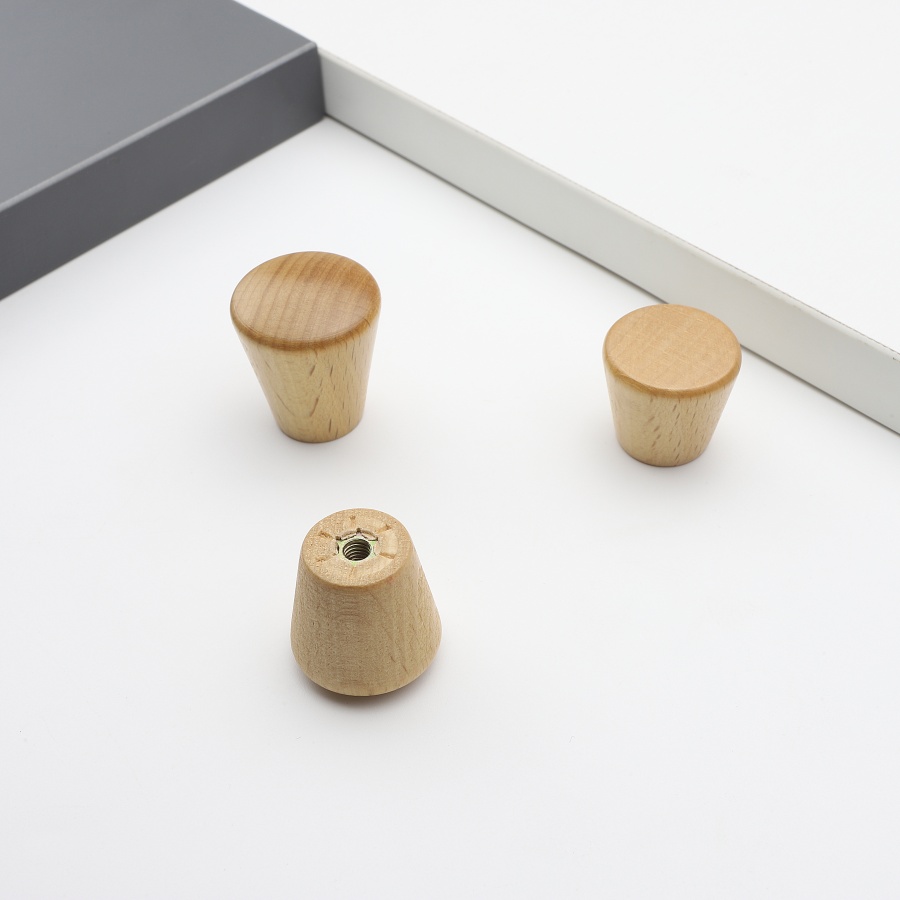 6 stuks ronde houten kastknopp - Furniture Hardware Jig recensie en prijs